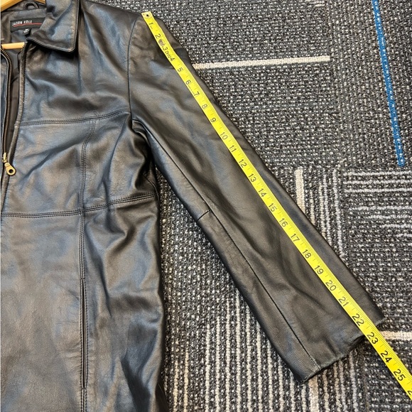 Jason Kole medium leather jacket black 90’s soft full zip - Picture 12 of 14